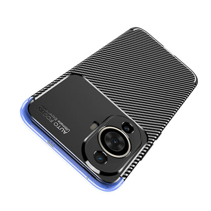 Deksel for Huawei nova 12s / nova 11, Techsuit, Karbonfiber, Svart