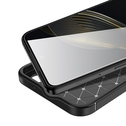 Deksel for Huawei nova 12s / nova 11, Techsuit, Karbonfiber, Svart