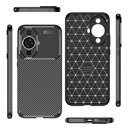 Deksel for Huawei nova 12s / nova 11, Techsuit, Karbonfiber, Svart