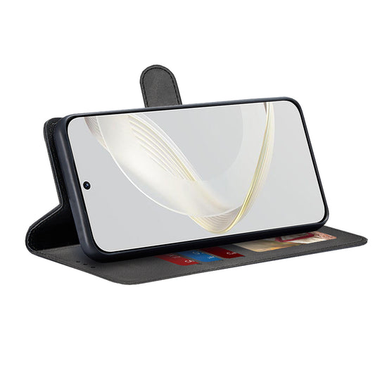 Deksel til Huawei nova 12s / nova 11, Techsuit, Diary Book, Svart