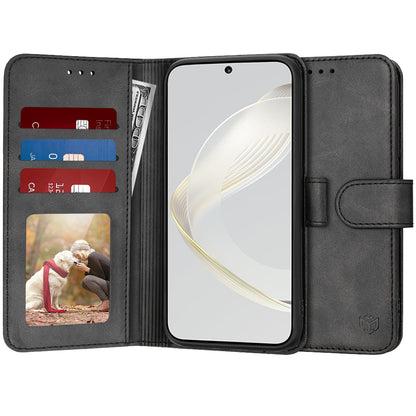 Deksel til Huawei nova 12s / nova 11, Techsuit, Diary Book, Svart