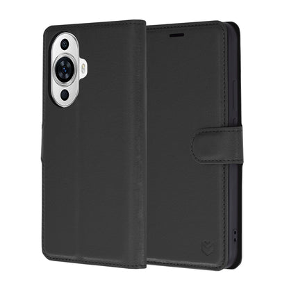Deksel for Huawei nova 12s / nova 11, Techsuit, Leather Folio, Svart