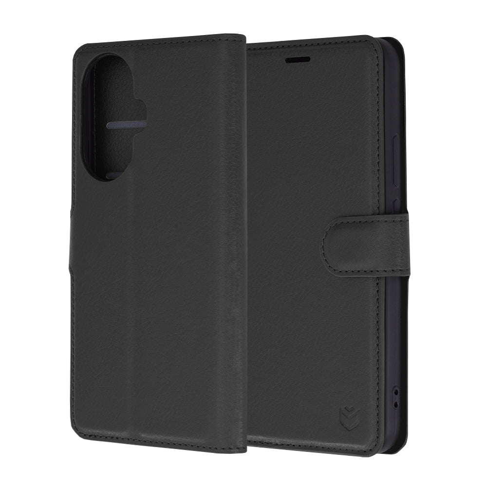 Deksel for Huawei nova 12s / nova 11, Techsuit, Leather Folio, Svart