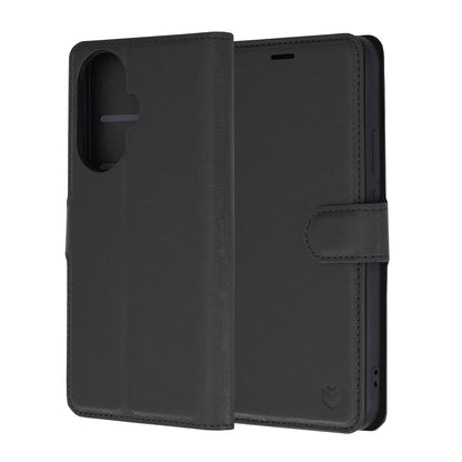 Deksel for Huawei nova 12s / nova 11, Techsuit, Leather Folio, Svart