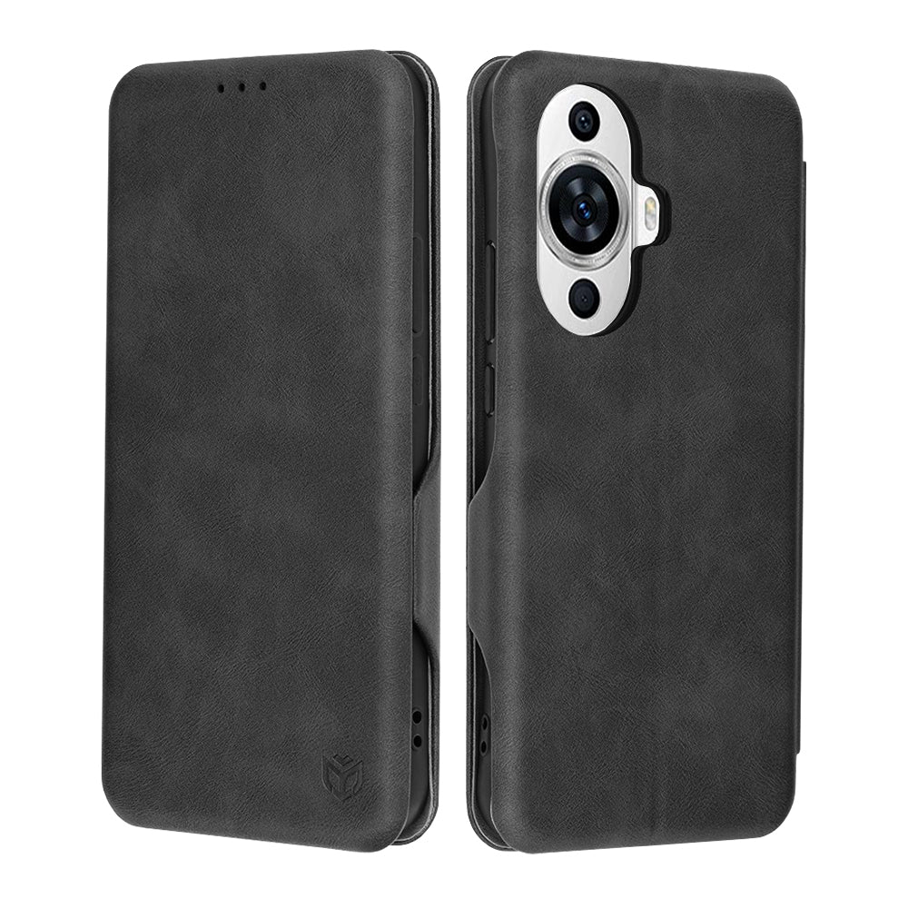 Deksel for Huawei nova 12s / nova 11, Techsuit, Safe Wallet Plus, Svart