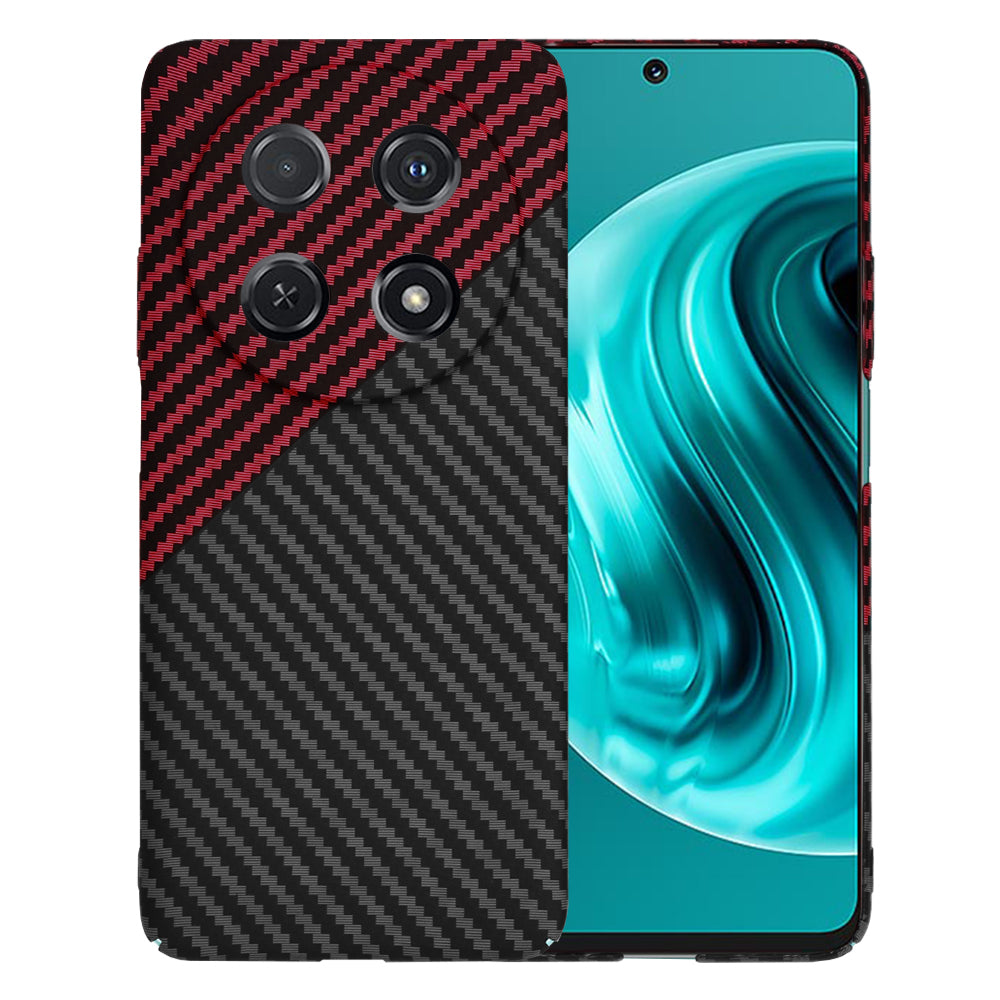 Deksel for Huawei nova 13i / nova 12i, Techsuit, Carbonite FiberShell, Svart Rød