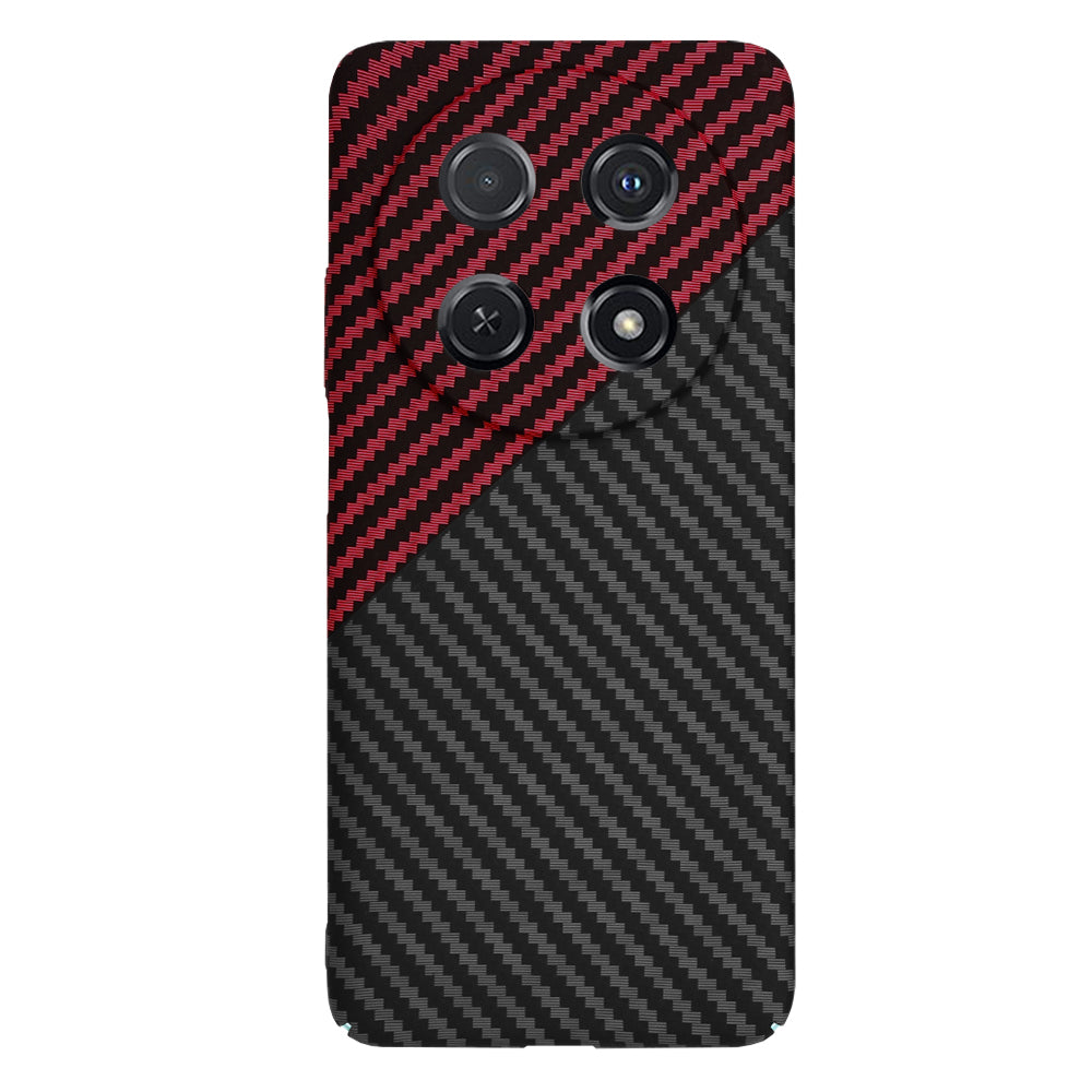 Deksel for Huawei nova 13i / nova 12i, Techsuit, Carbonite FiberShell, Svart Rød