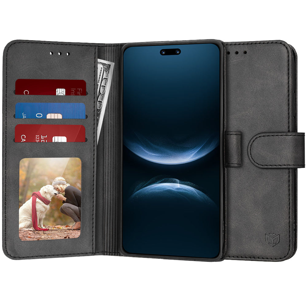 Deksel for Huawei nova 14 Pro, Techsuit, Diary Book, Svart