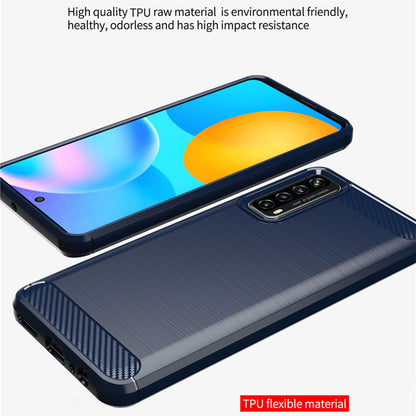 Deksel til Huawei P smart 2021, Techsuit, Karbon, Svart