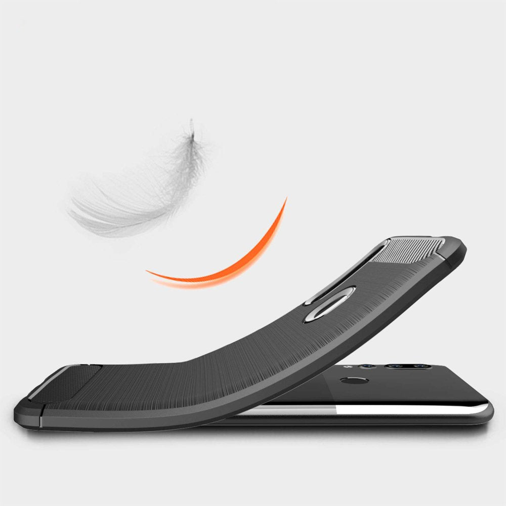 Deksel til Huawei P Smart Z, Techsuit, Karbon, Svart