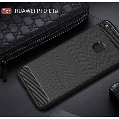 Deksel til Huawei P10 Lite, Techsuit, Karbon, Svart