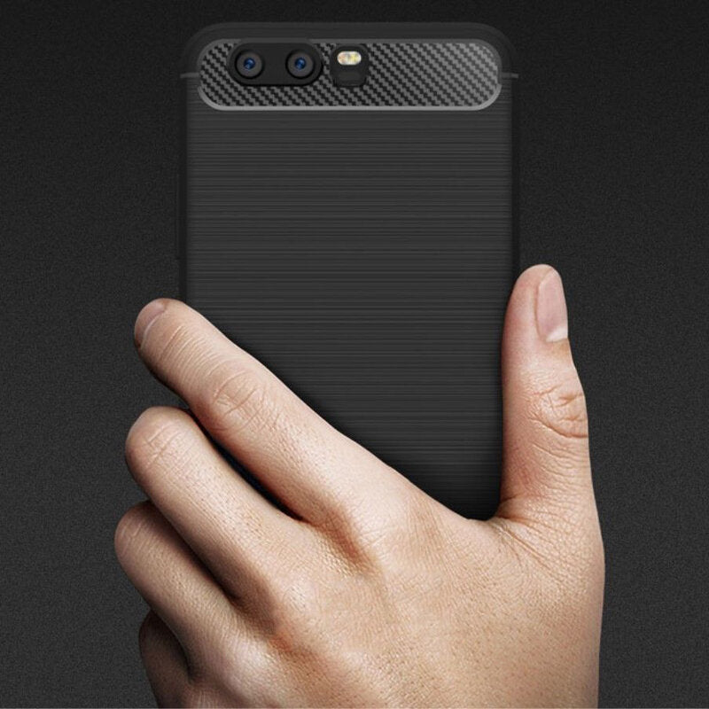 Deksel til Huawei P10 Plus, Techsuit, Karbon, Svart