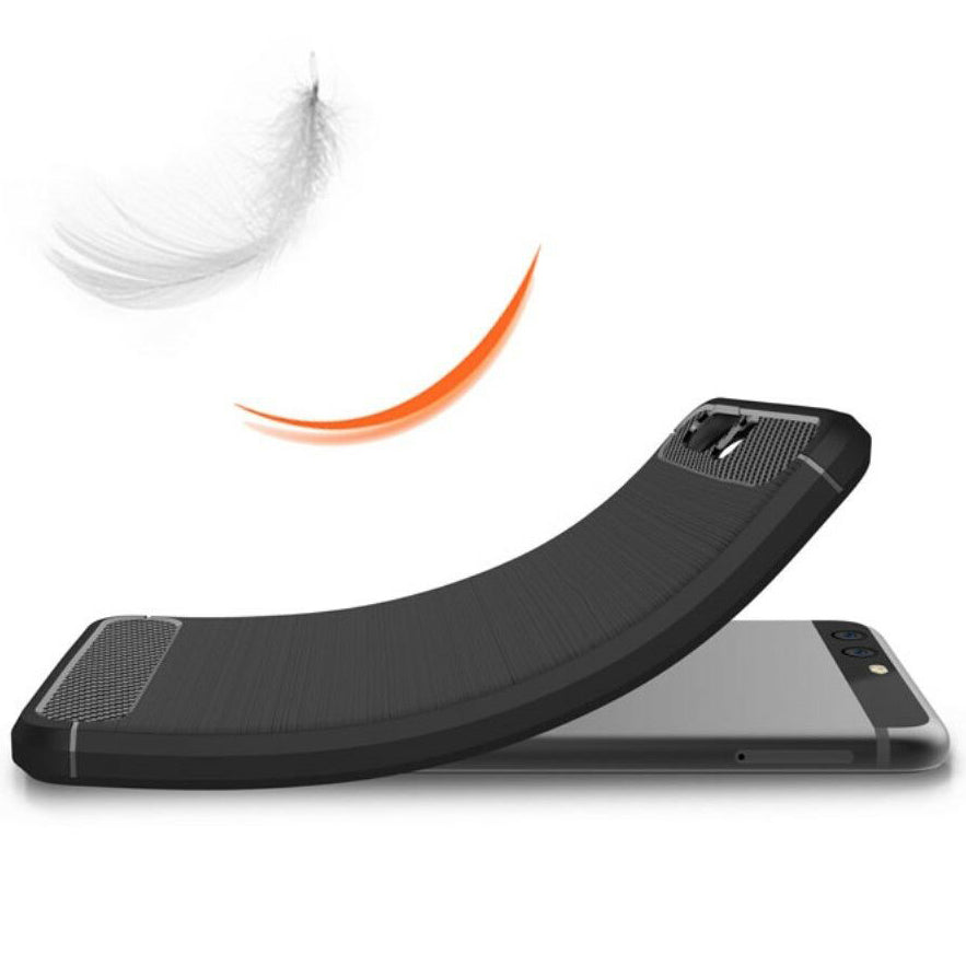 Deksel til Huawei P10, Techsuit, Karbon, Svart