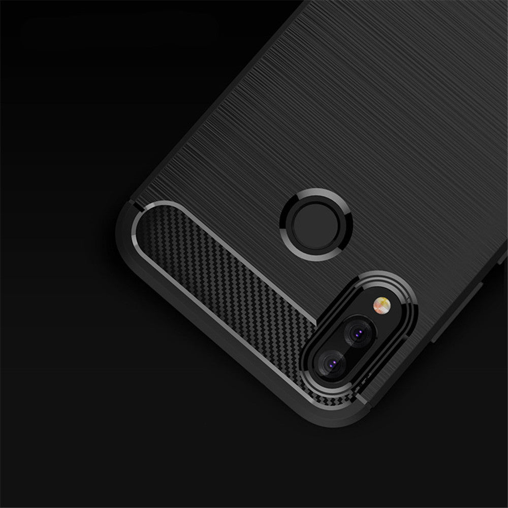 Deksel til Huawei P20 Lite, Techsuit, Karbon, Svart