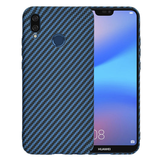 Deksel for Huawei P20 Lite, Techsuit, Carbonite FiberShell, Turkis