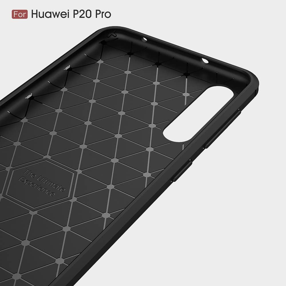 Deksel til Huawei P20 Pro, Techsuit, Karbon, Svart