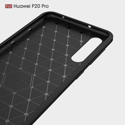 Deksel til Huawei P20 Pro, Techsuit, Karbon, Svart