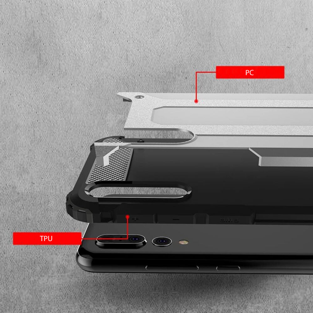 Deksel til Huawei P20 Pro, Techsuit, Hybrid Armor, Svart