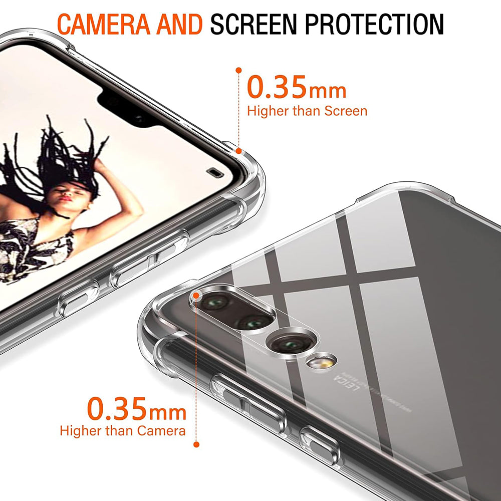 Deksel til Huawei P20 Pro, Techsuit, Støtsikker Klar, Transparent
