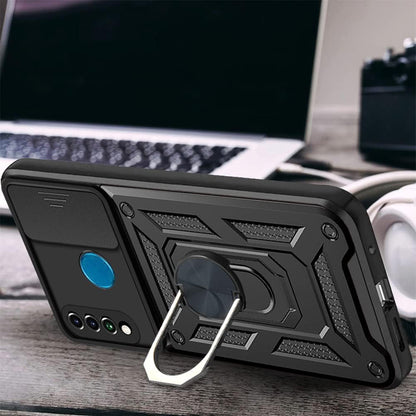 Deksel til Huawei P30 lite New Edition / P30 lite, Techsuit, CamShield, Svart