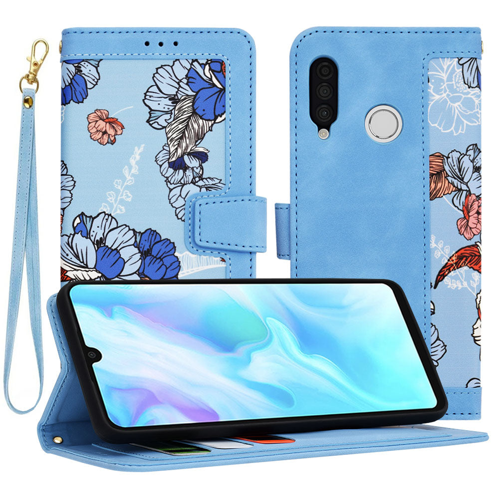 Deksel for Huawei P30 lite New Edition / P30 lite, Techsuit, FlipCraft, Blå