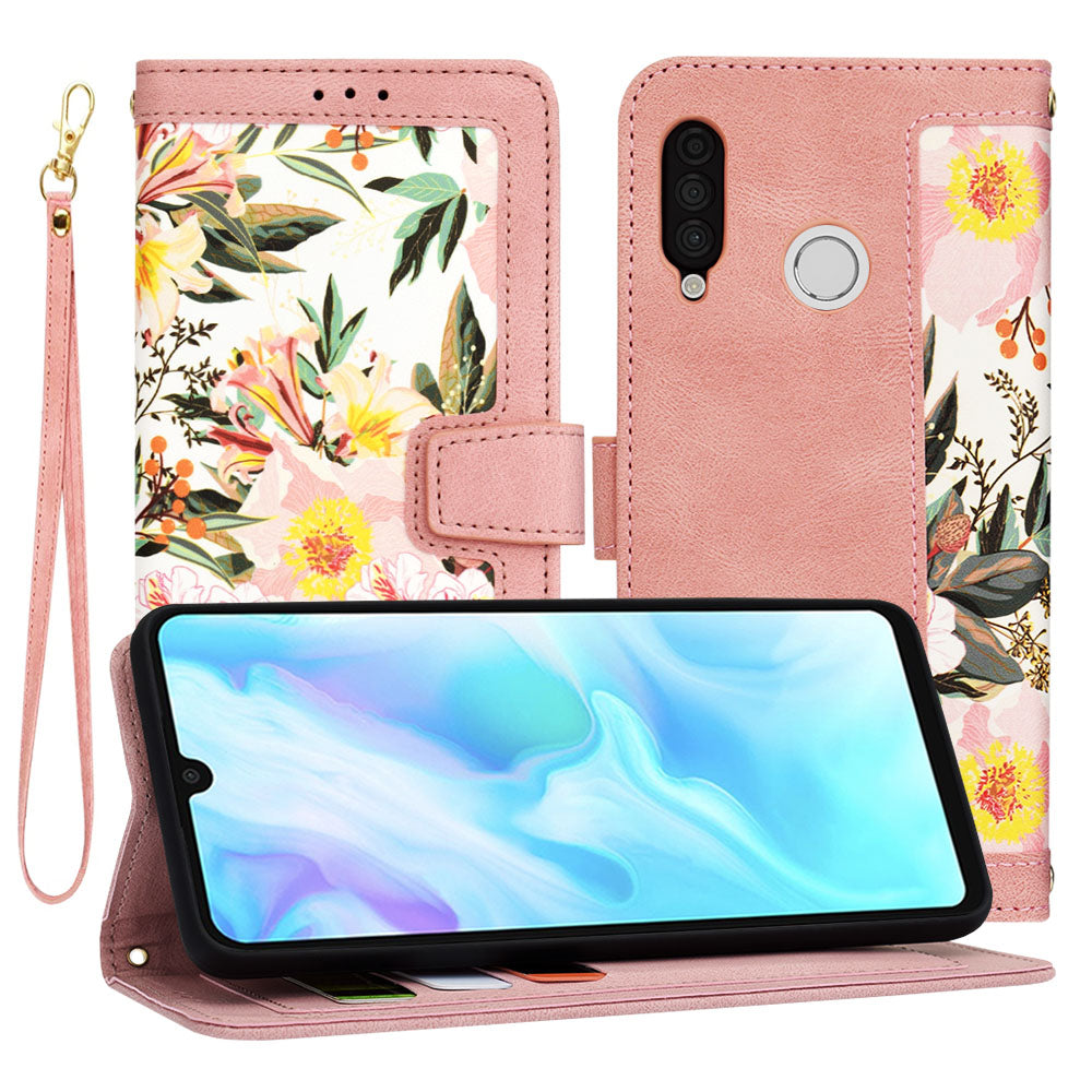 Deksel til Huawei P30 lite New Edition / P30 lite, Techsuit, FlipCraft, Rosa