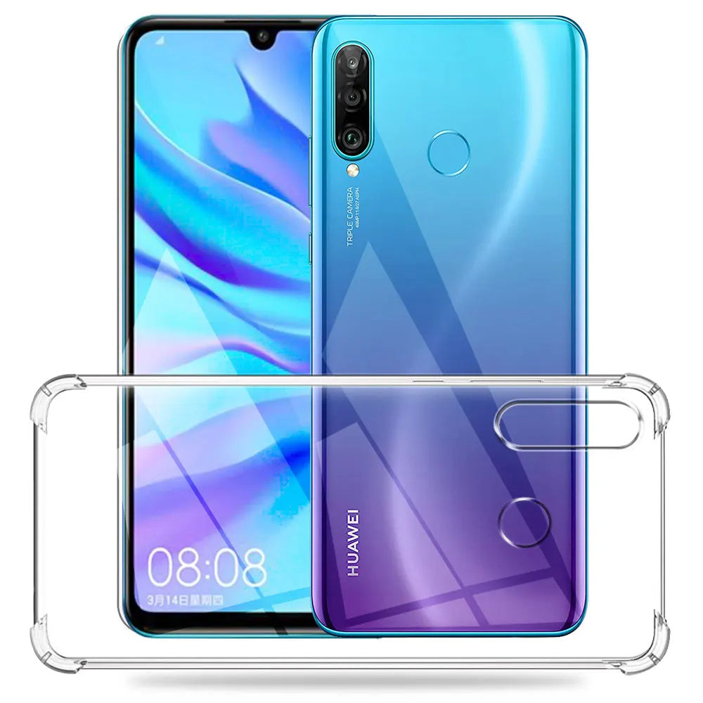 Deksel for Huawei P30 lite New Edition / P30 lite, Techsuit, Støtsikker Klar, Transparent