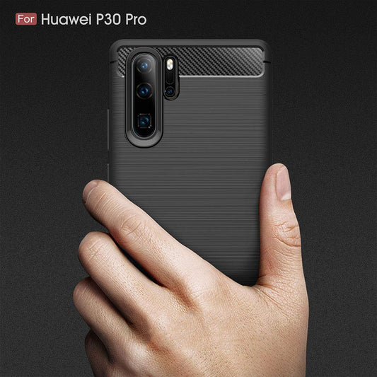 Deksel til Huawei P30 Pro New Edition / P30 Pro, Techsuit, Karbon, Svart