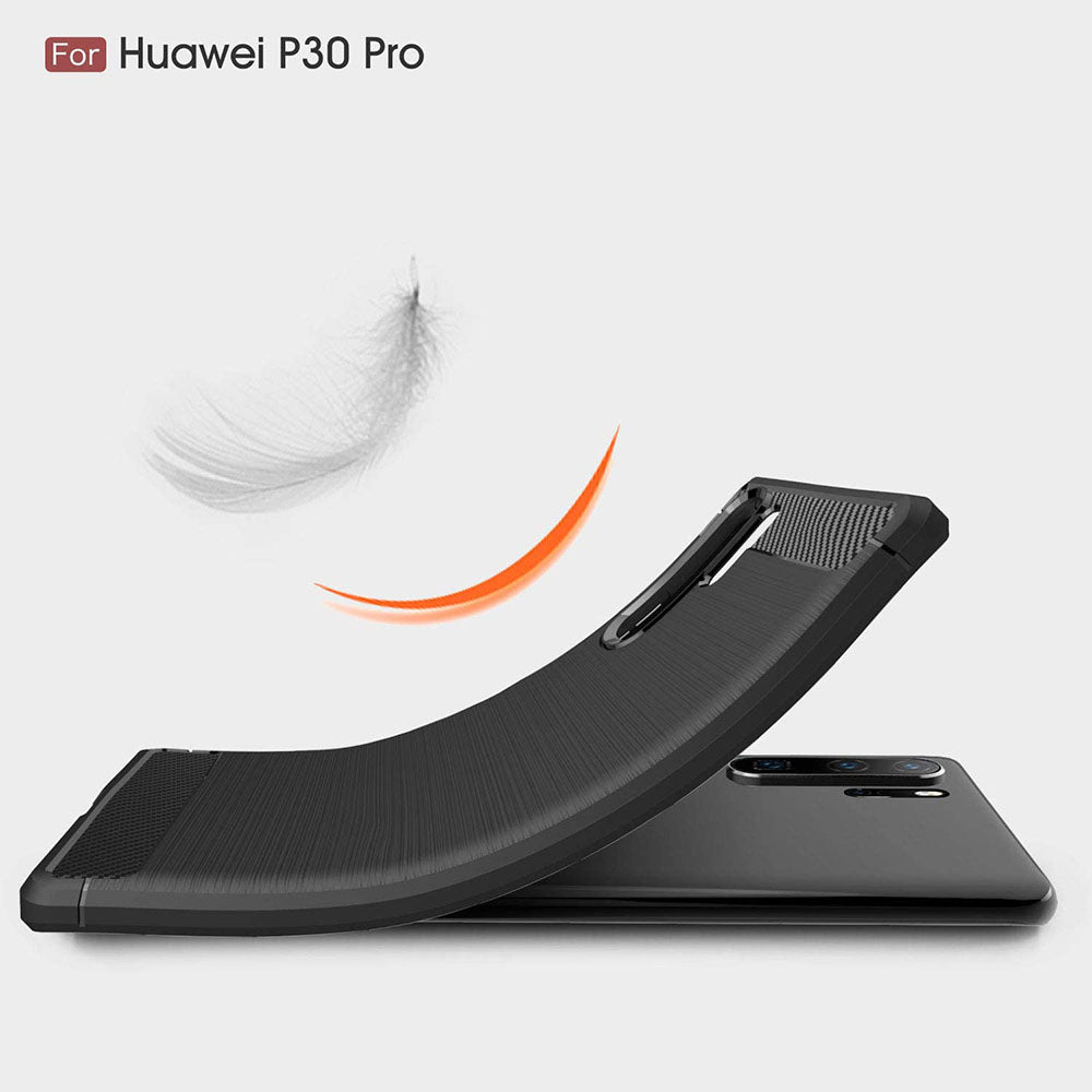 Deksel til Huawei P30 Pro New Edition / P30 Pro, Techsuit, Karbon, Svart