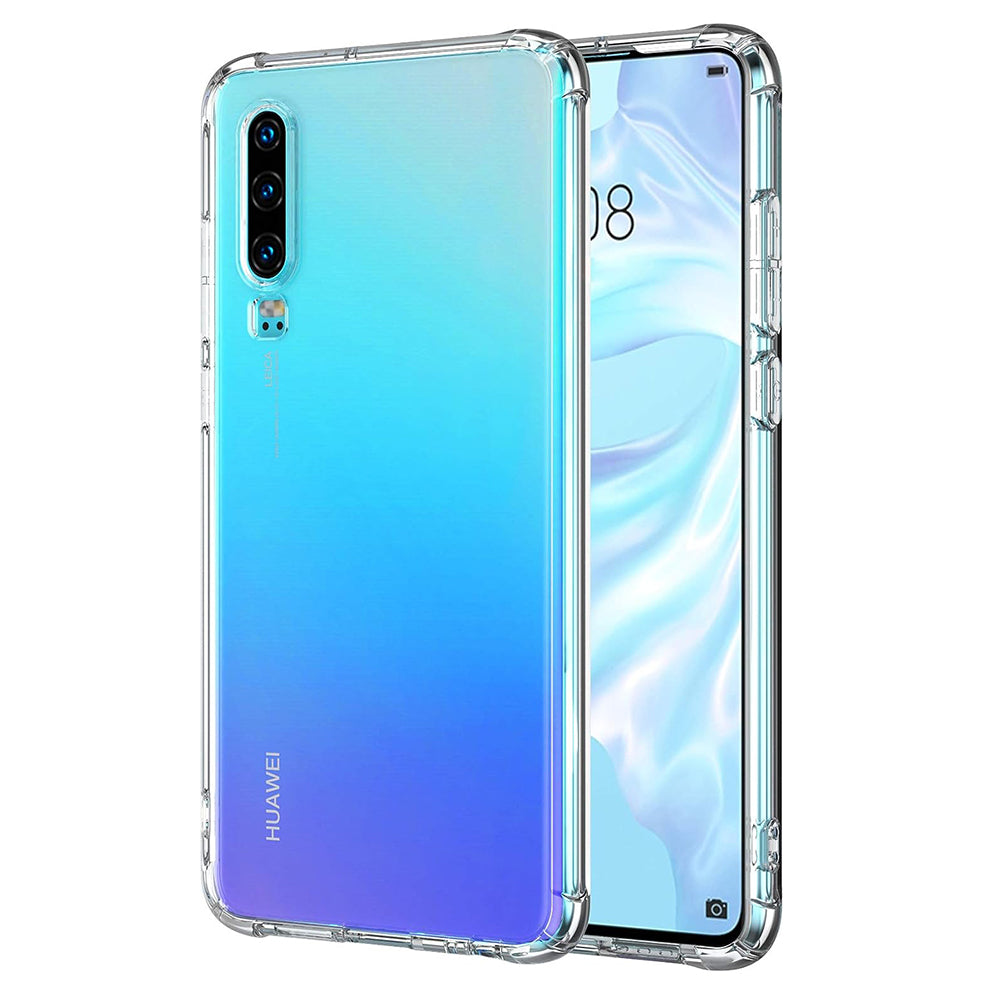 Deksel for Huawei P30, Techsuit, Støtsikker Klar, Transparent