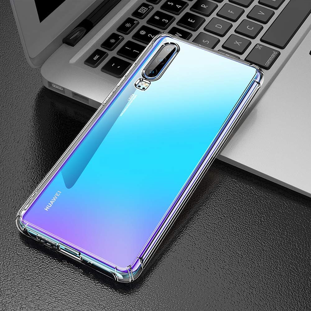 Deksel for Huawei P30, Techsuit, Støtsikker Klar, Transparent