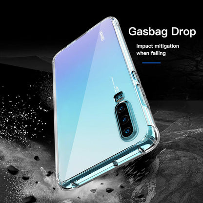 Deksel for Huawei P30, Techsuit, Støtsikker Klar, Transparent