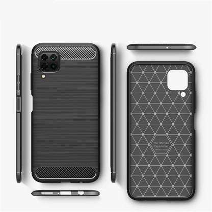 Deksel til Huawei P40 lite 4G, Techsuit, Karbon, Svart