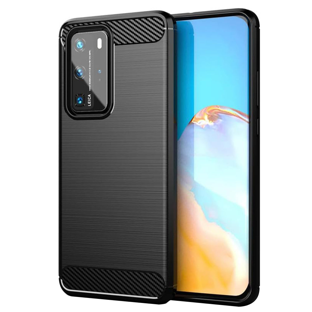 Deksel til Huawei P40 Pro, Techsuit, Karbon, Svart