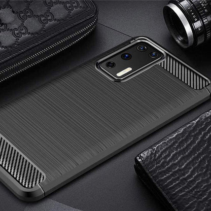 Deksel til Huawei P40 Pro, Techsuit, Karbon, Svart