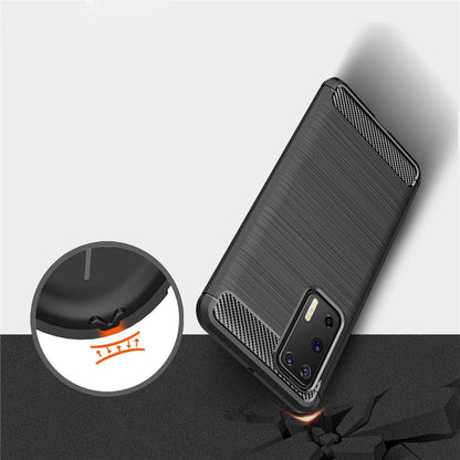 Deksel til Huawei P40 Pro, Techsuit, Karbon, Svart