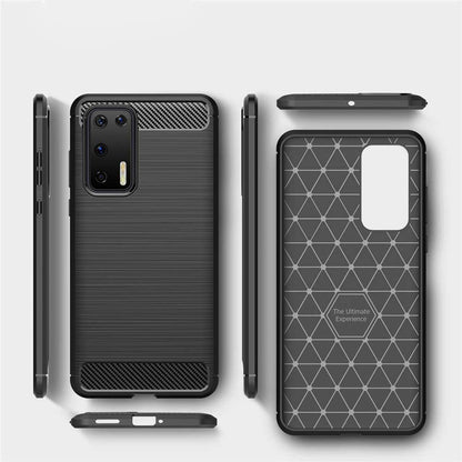 Deksel til Huawei P40 Pro, Techsuit, Karbon, Svart