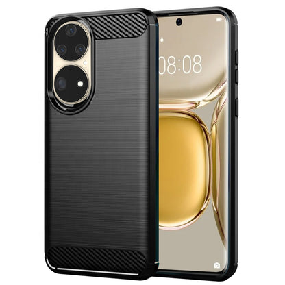 Deksel til Huawei P50 Pro, Techsuit, Karbon, Svart