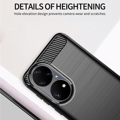 Deksel til Huawei P50 Pro, Techsuit, Karbon, Svart