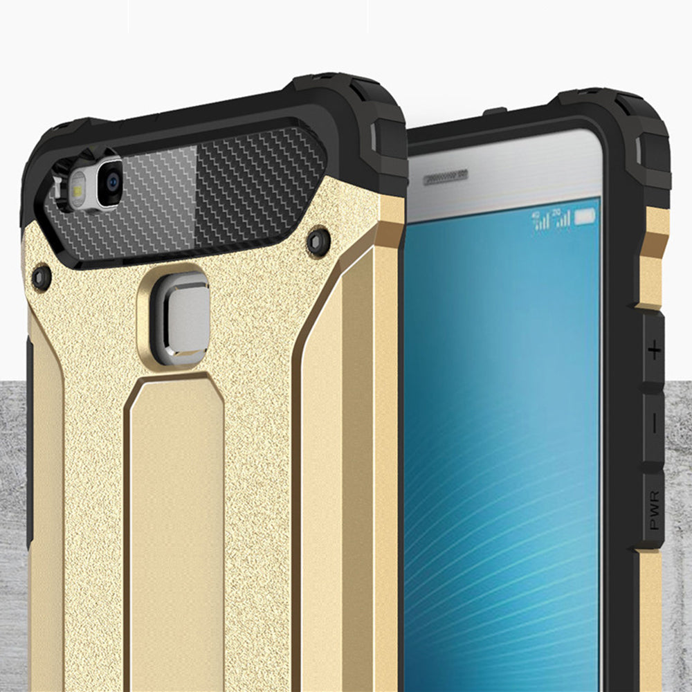 Deksel til Huawei P9 lite (2016), Techsuit, Hybrid Armor, Svart