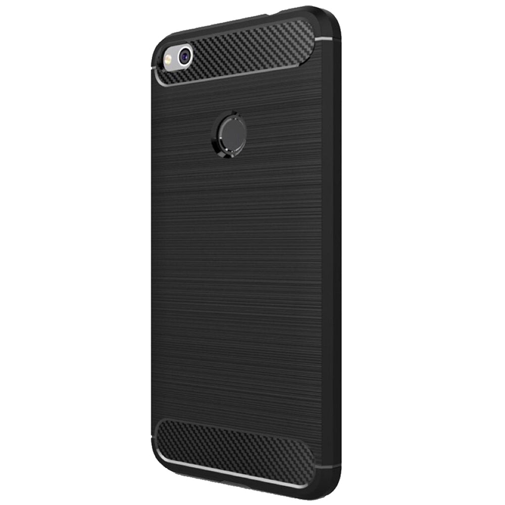 Deksel til Huawei P9 Lite (2017) / P8 Lite (2017), Techsuit, Karbon, Svart