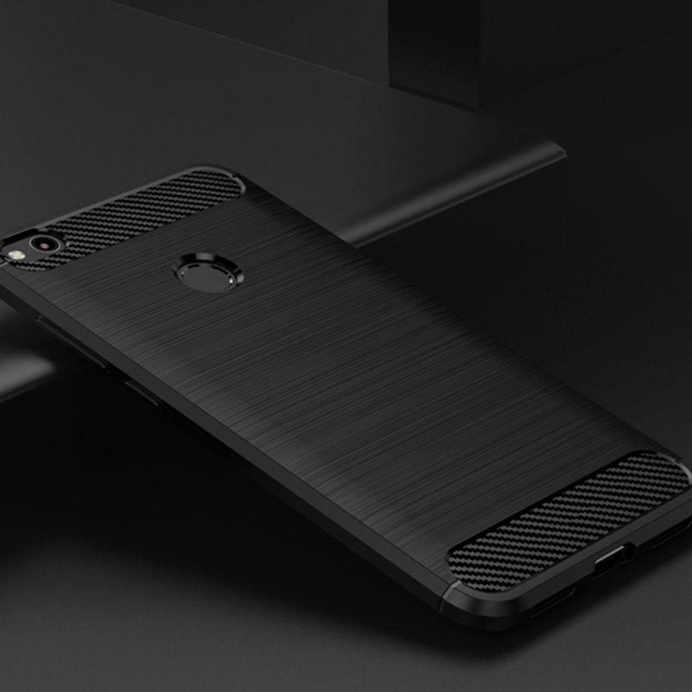 Deksel til Huawei P9 Lite (2017) / P8 Lite (2017), Techsuit, Karbon, Svart
