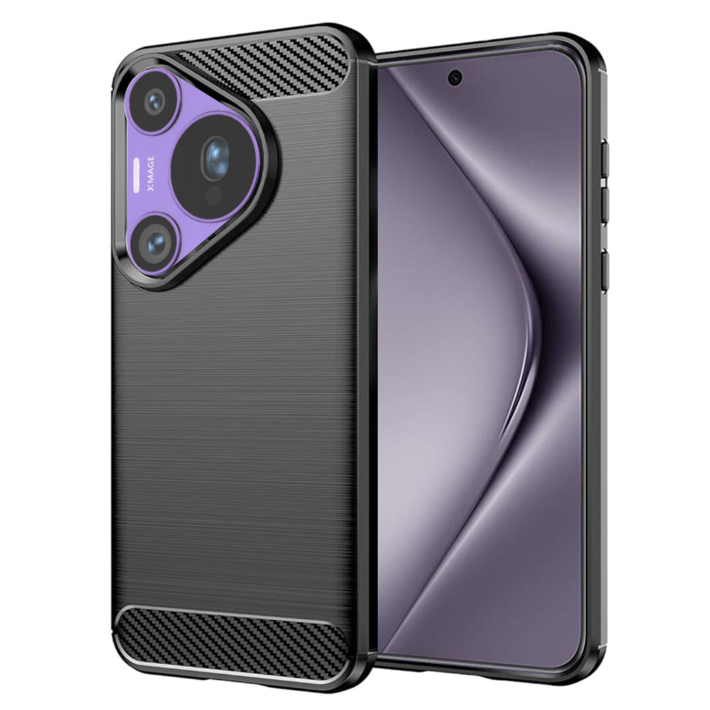 Deksel til Huawei Pura 70 Pro, Techsuit, Karbon, Svart