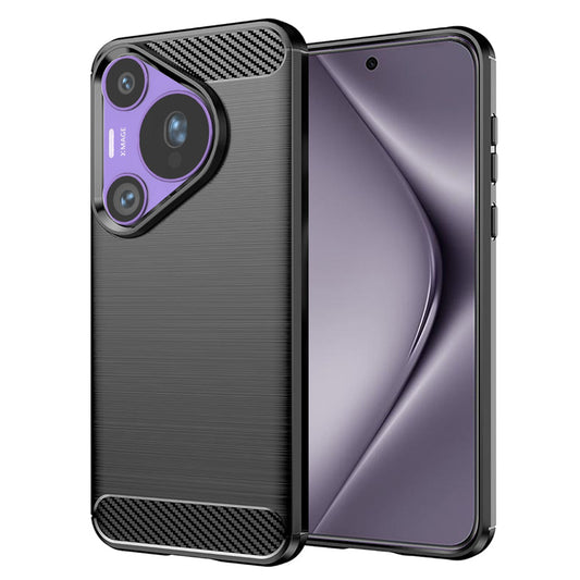 Deksel til Huawei Pura 70 Pro, Techsuit, Karbon, Svart