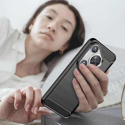 Deksel til Huawei Pura 70 Pro, Techsuit, Karbon, Svart