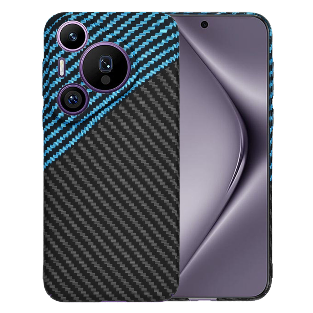 Deksel til Huawei Pura 70 Pro, Techsuit, Carbonite FiberShell, Svart Bleu