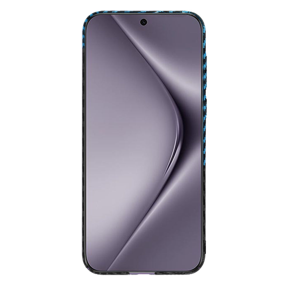 Deksel til Huawei Pura 70 Pro, Techsuit, Carbonite FiberShell, Svart Bleu