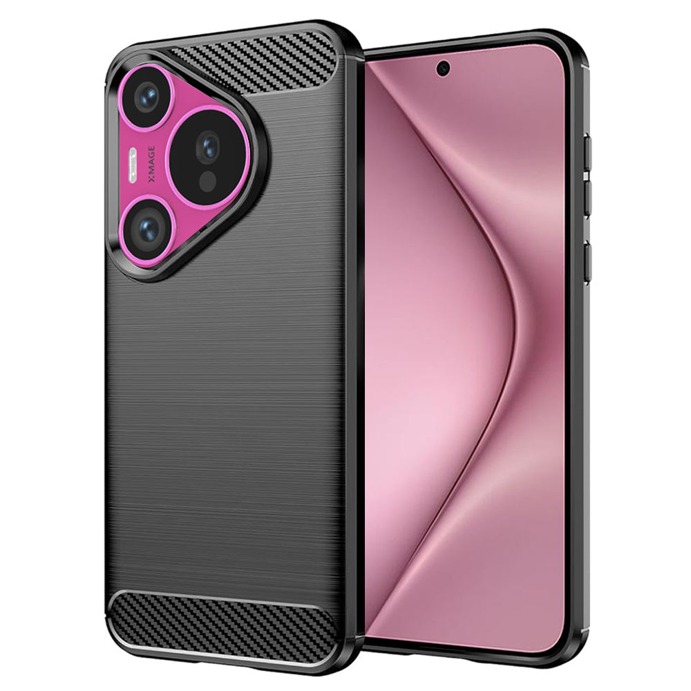 Deksel til Huawei Pura 70, Techsuit, Karbon, Svart
