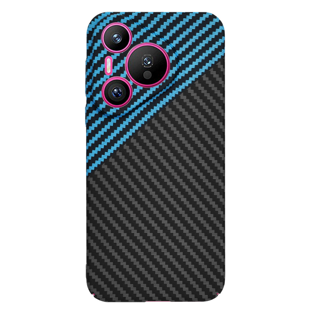 Deksel for Huawei Pura 70, Techsuit, Carbonite FiberShell, Svart Bleu