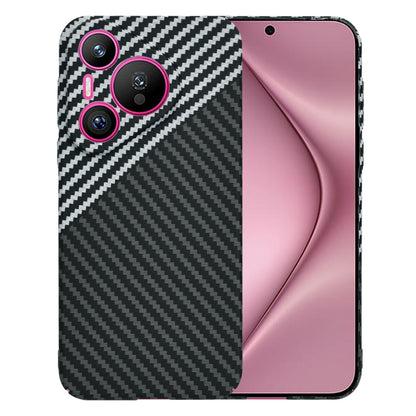 Deksel for Huawei Pura 70, Techsuit, Carbonite FiberShell, Svart Grå